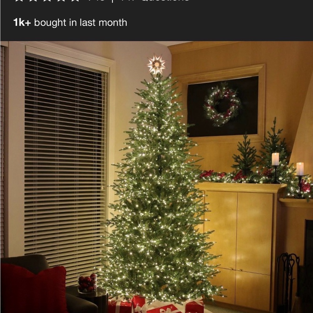 New Phillips Green Christmas Tree with White Lights